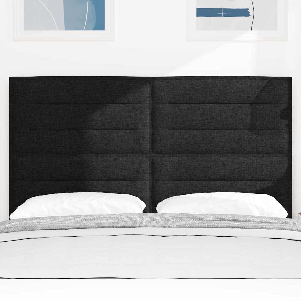 Testiera Nero 144 cm Tessuto | homemem39