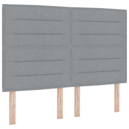 Testiera Grigio chiaro 160 cm Tessuto | homemem39