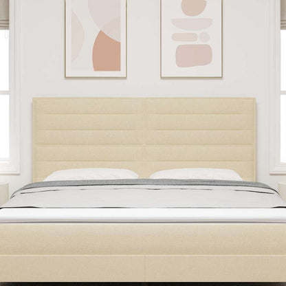 Testiera con testiera Crema 180 cm Pelle Sintetica - homemem39