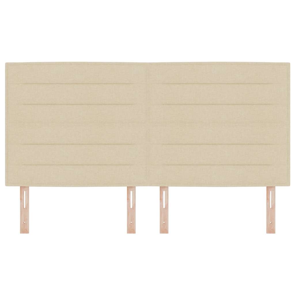 Testiera con testiera Crema 180 cm Pelle Sintetica - homemem39