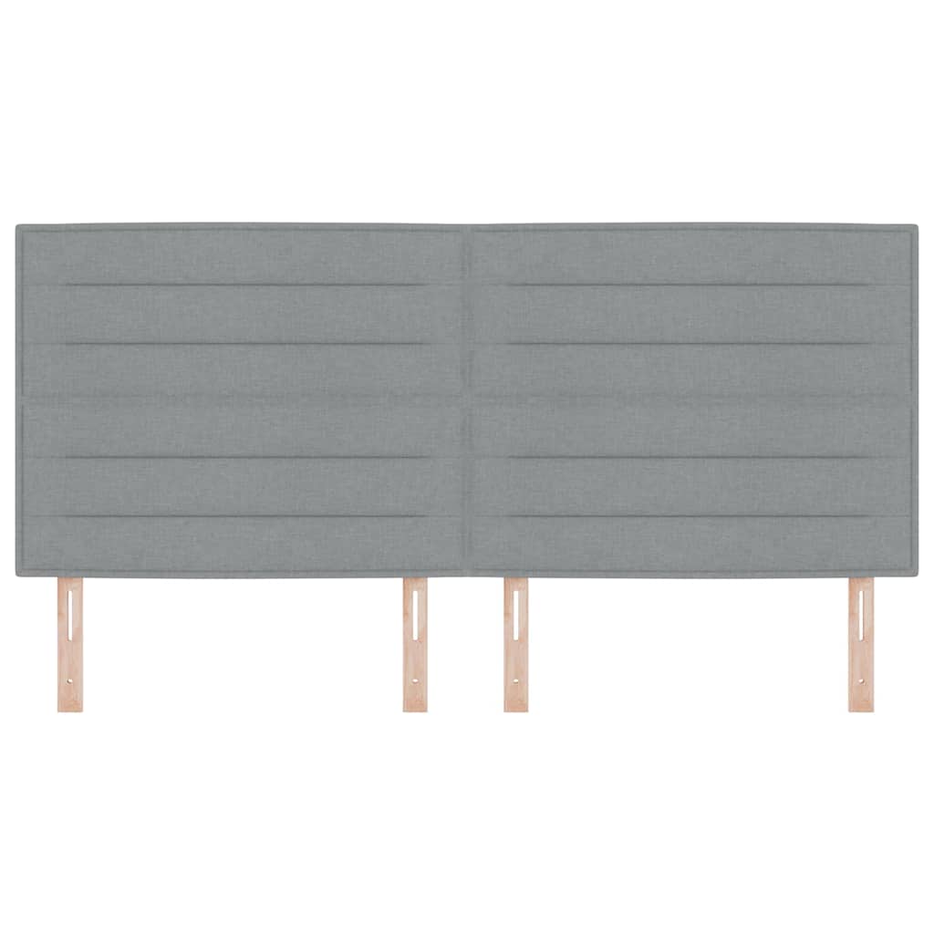 Testiera Grigio chiaro 200 cm Tessuto | homemem39