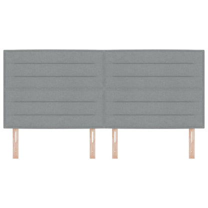 Testiera Grigio chiaro 200 cm Tessuto | homemem39