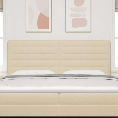 Testiera con testiera Crema 200 cm Pelle Sintetica