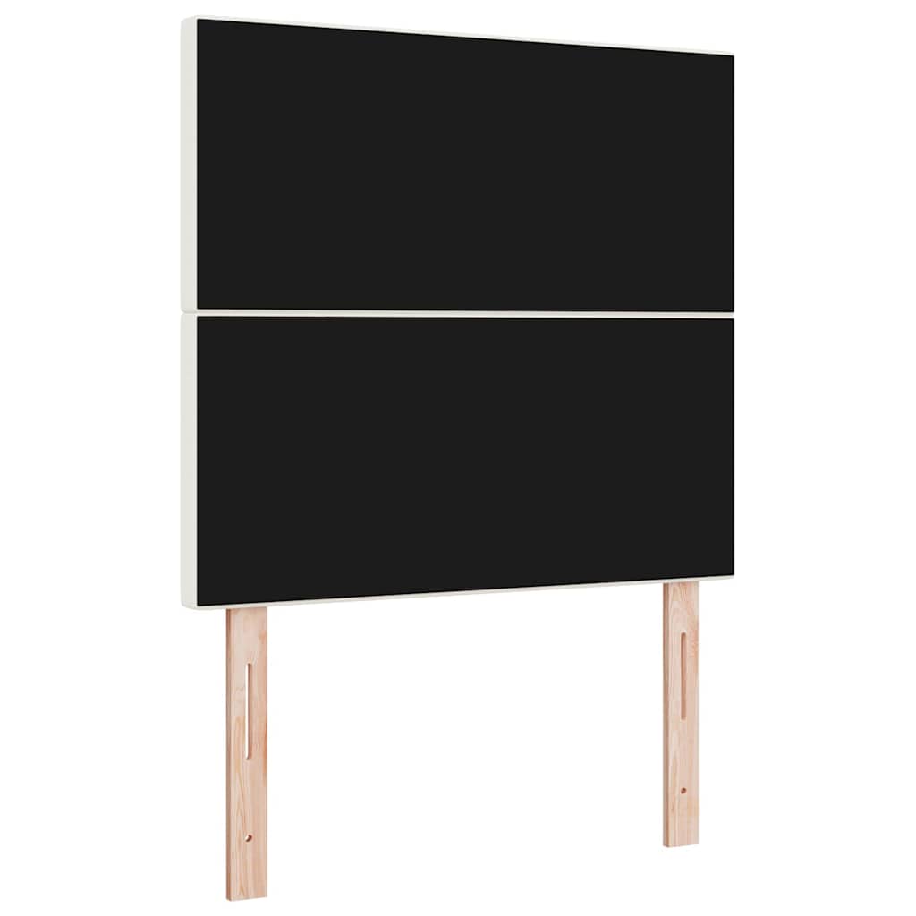 Testiera con testiera Crema 90 cm Pelle Sintetica - homemem39