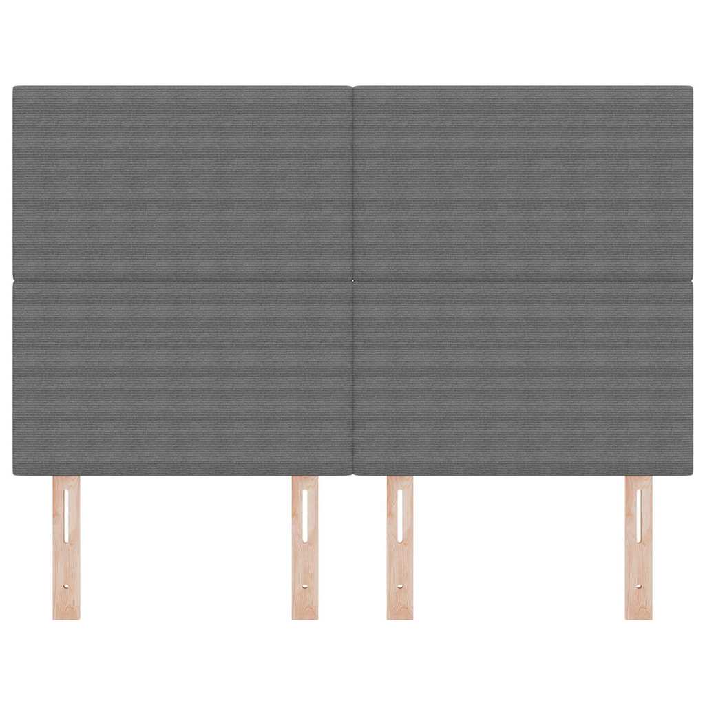 Testiera con testiera Grigio chiaro 144 cm Pelle Sintetica - homemem39