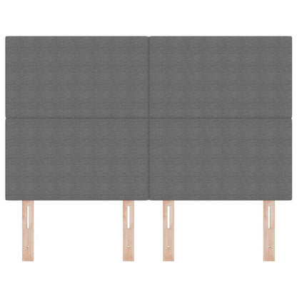 Testiera con testiera Grigio chiaro 144 cm Pelle Sintetica - homemem39