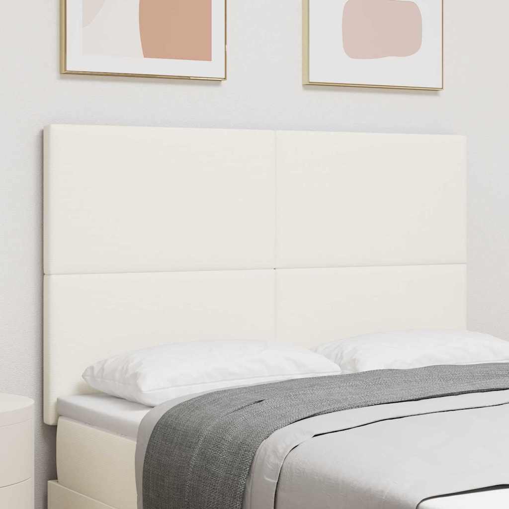 Testiera Crema 144 cm Tessuto in Cords | homemem39