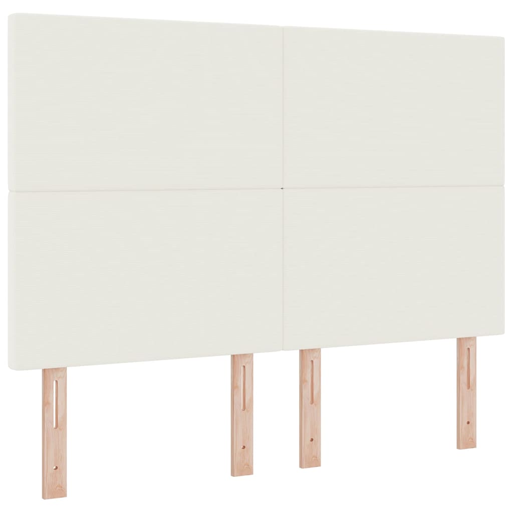 Testiera Crema 144 cm Tessuto in Cords | homemem39