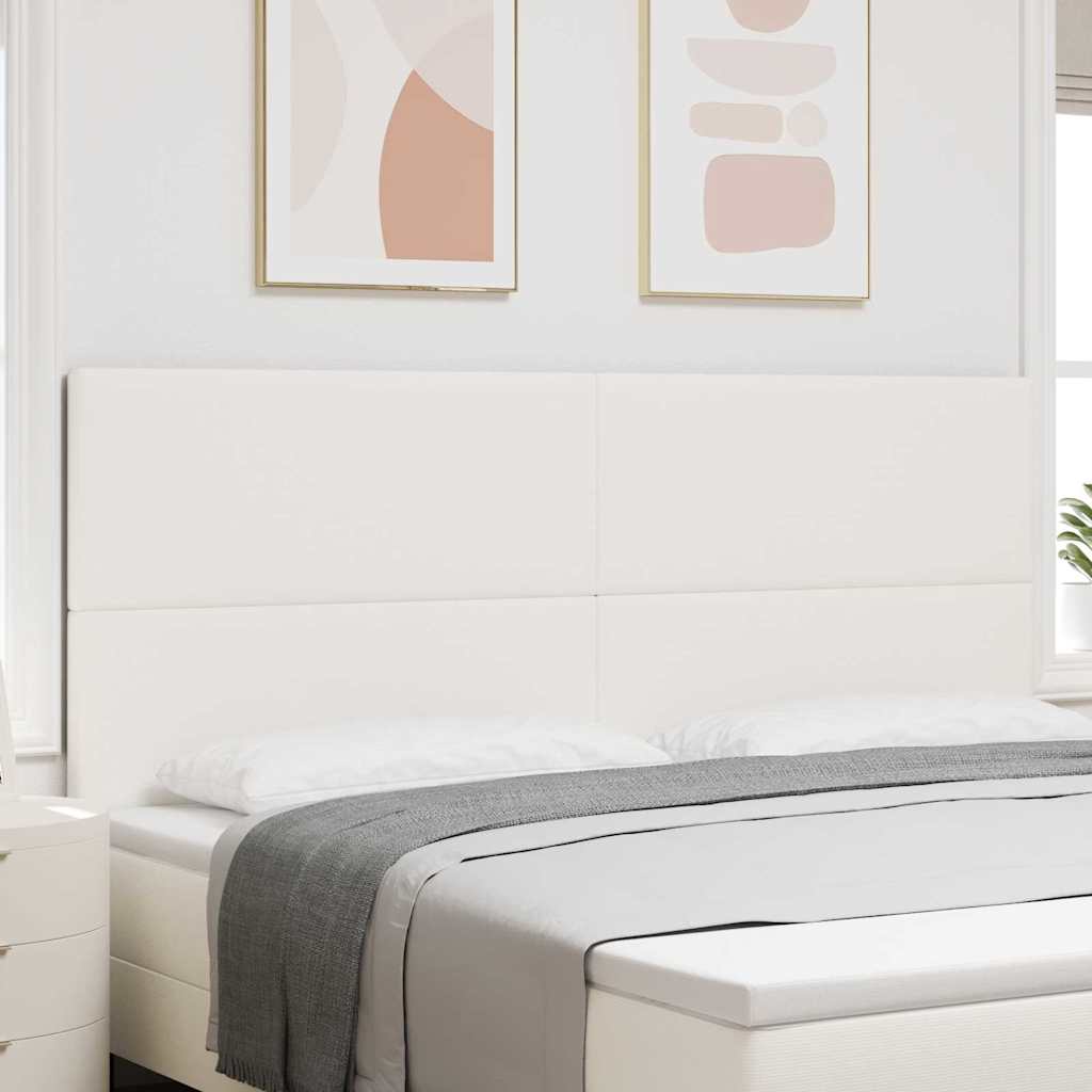 Testiera Crema 200 cm Tessuto in Cords | homemem39