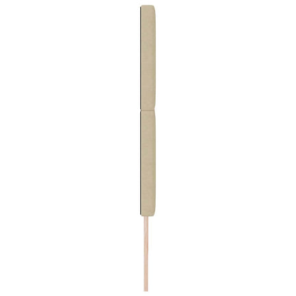 Testiera Verde grigio chiaro 200 cm Tessuto a coste