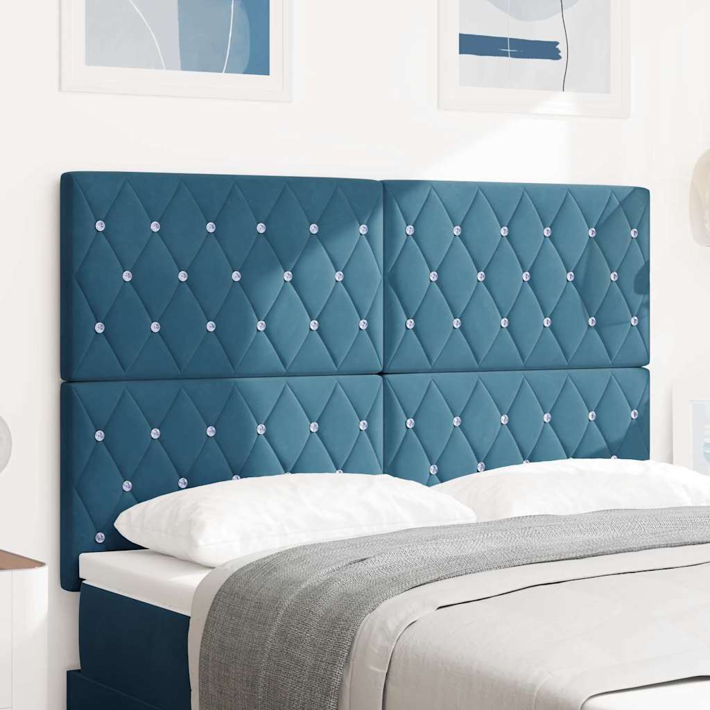 Testiera Blu Scuro 144 cm Velluto | homemem39