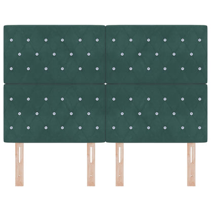 Testiera in Velluto con testiera Verde scuro 160 cm Velluto