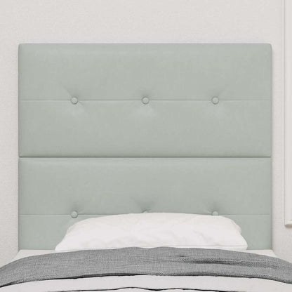 Testiera con testiera Grigio chiaro 80 cm Velluto