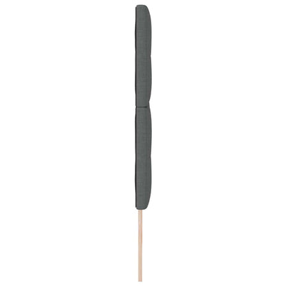 Testiera con testiera Grigio scuro 200 cm Tessuto