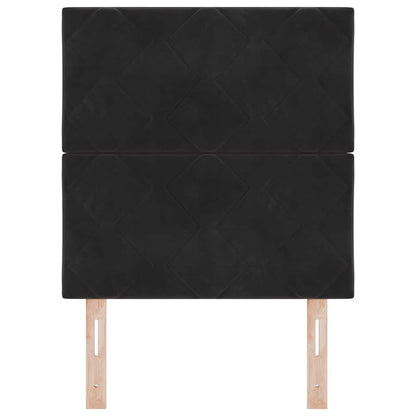 Testiera con testiera Nero 80 cm Velluto