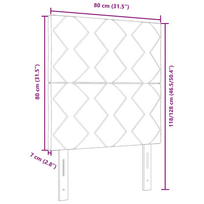 Testiera con testiera Rosa 80 cm Velluto