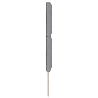 Testiera in Tessuto con testiera Grigio chiaro 140 cm Tessuto