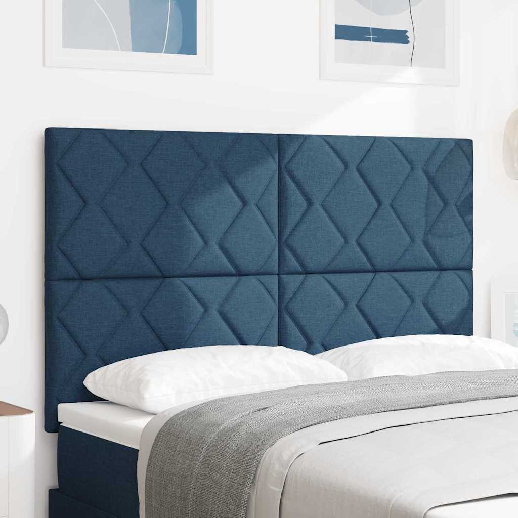 Testiera Blu 144 cm Tessuto | homemem39