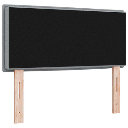 Testiera LED Montaggio a parete Grigio chiaro 90 cm Tessuto