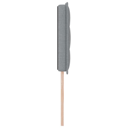 Testiera LED con strisce LED Grigio chiaro 144 cm Tessuto | homemem39