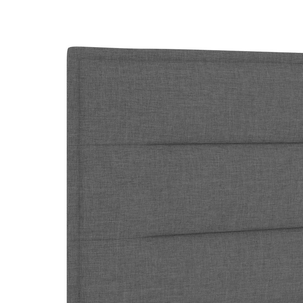 Testiera LED con strisce LED Grigio scuro 144 cm Tessuto | homemem39
