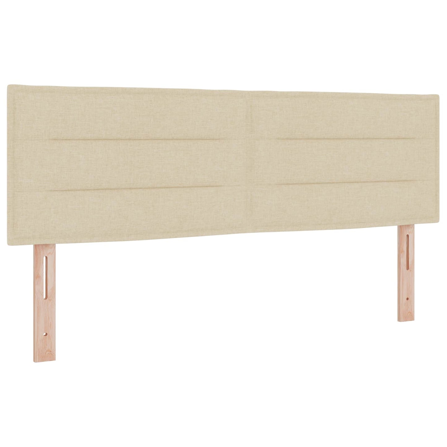 Testiera LED con strisce LED con testiera Crema 144 cm Tessuto | homemem39