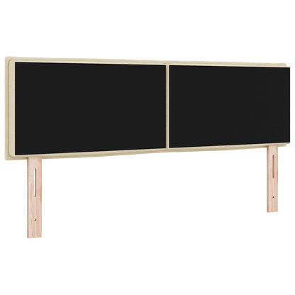Testiera LED con strisce LED con testiera Crema 144 cm Tessuto | homemem39