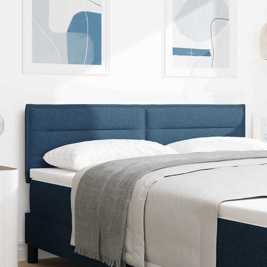 Testiera LED con strisce LED con testiera Blu 144 cm Tessuto | homemem39
