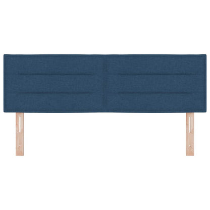 Testiera LED con strisce LED con testiera Blu 144 cm Tessuto | homemem39