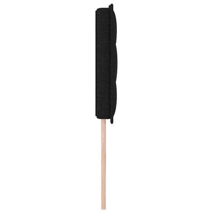 Testiera LED con strisce LED con testiera Nero 160 cm Tessuto | homemem39