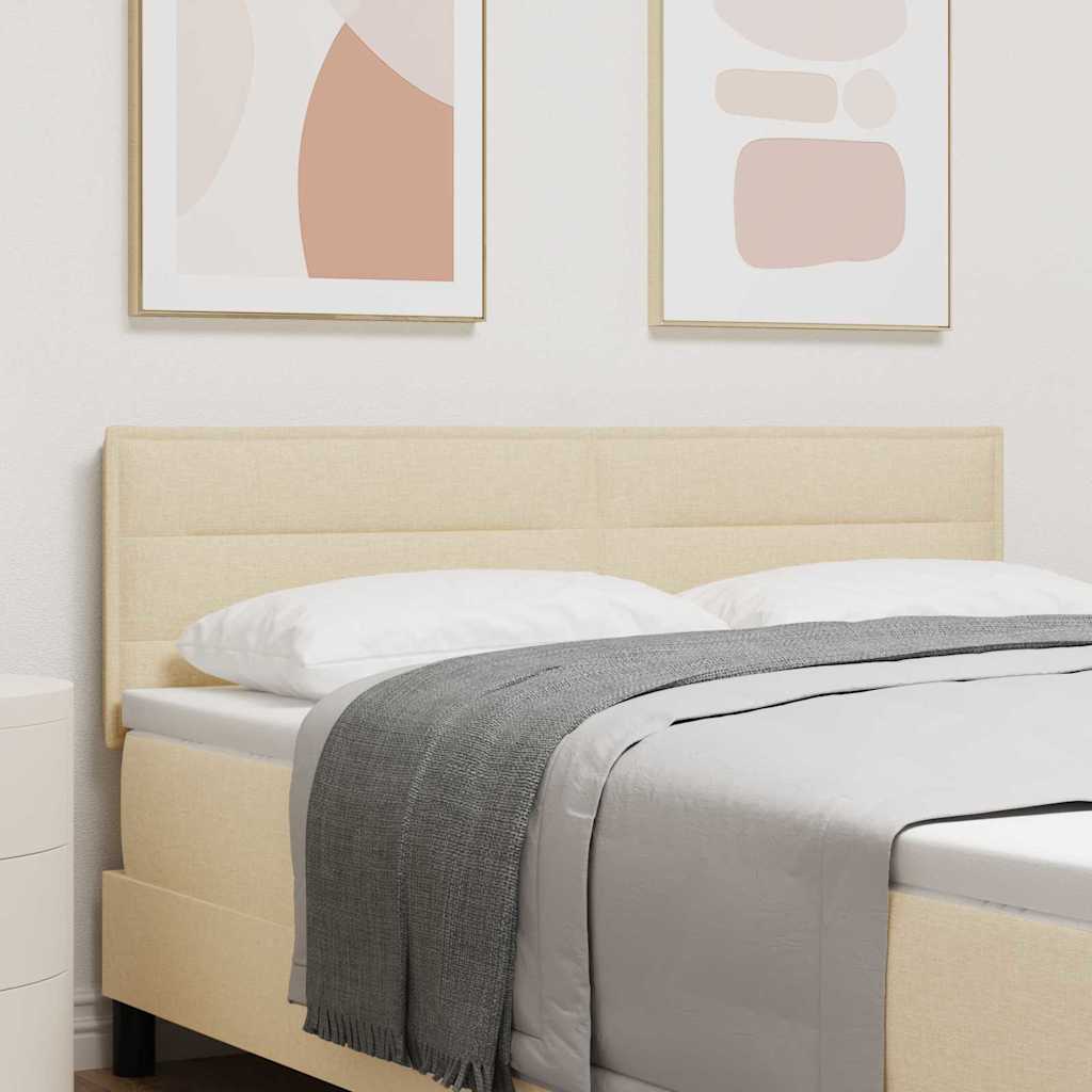 Testiera LED con luci a strisce a LED Crema 160 cm Poliestere - homemem39