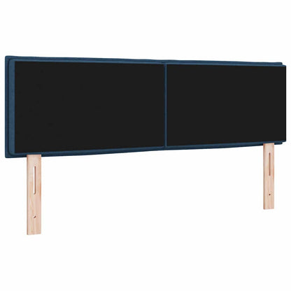 Testiera LED con strisce LED con testiera Blu 160 cm Tessuto | homemem39