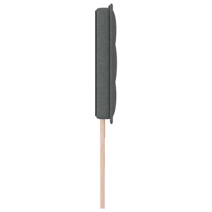 Testiera LED con strisce LED Grigio scuro 180 cm Tessuto | homemem39