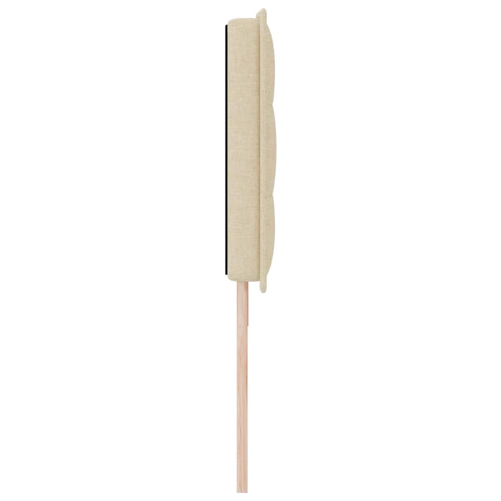 Testiera LED con strisce LED con testiera Crema 180 cm Tessuto | homemem39