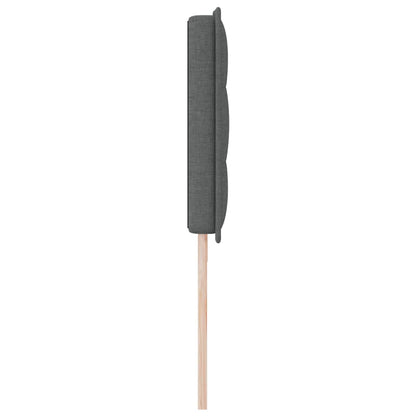 Testiera LED con strisce LED Grigio scuro 200 cm Tessuto | homemem39