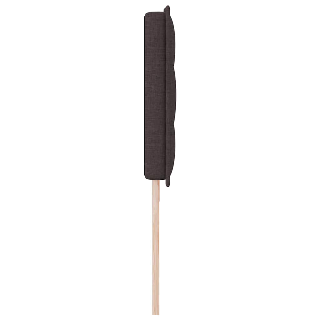 Testiera LED con strisce LED Marrone Scuro 200 cm Tessuto | homemem39