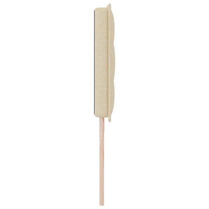 Testiera LED con strisce LED con testiera Crema 200 cm Tessuto | homemem39