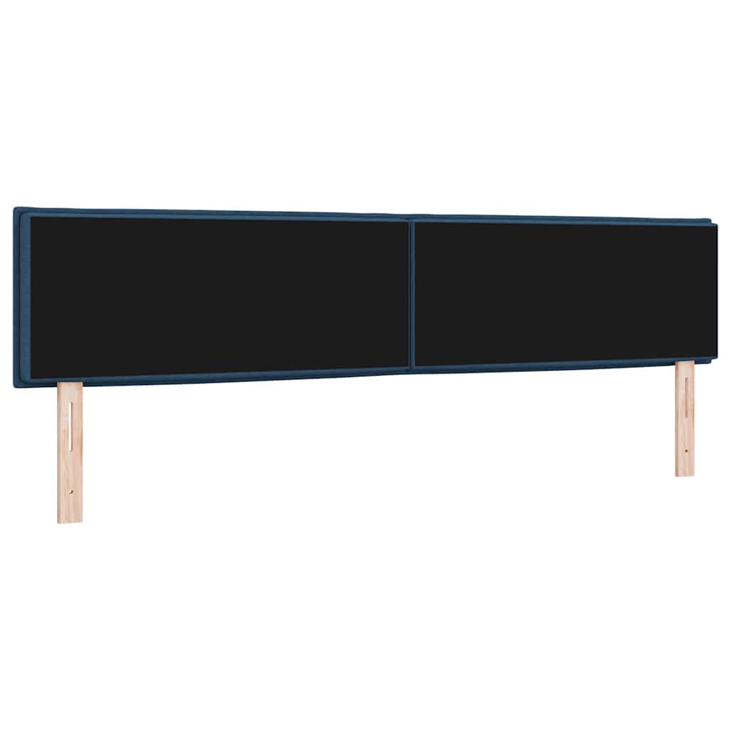 Testiera LED con strisce LED con testiera Blu 200 cm Tessuto | homemem39