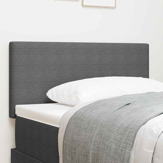 Testiera LED con testiera Grigio chiaro 80 cm Tessuto in Cords | homemem39