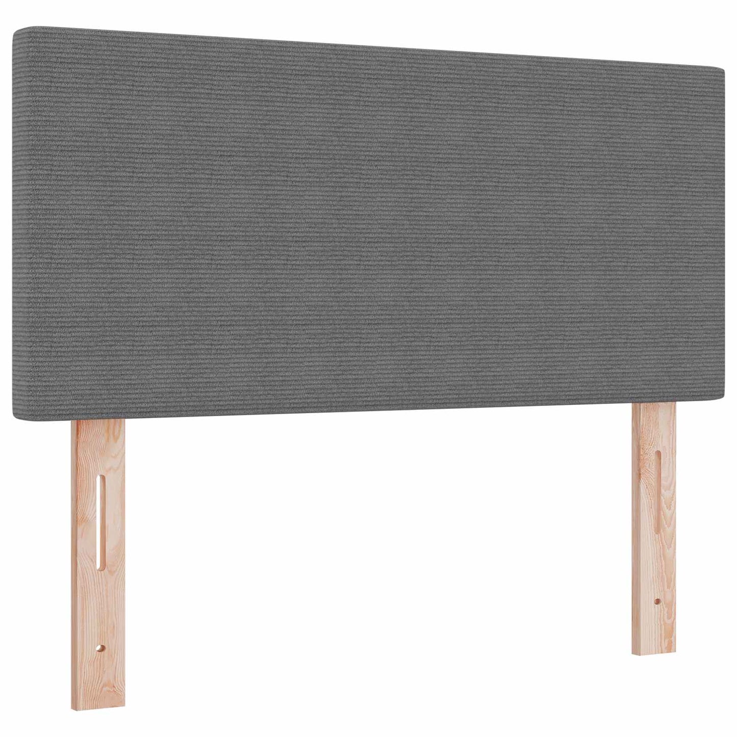 Testiera LED con testiera Grigio chiaro 80 cm Tessuto in Cords | homemem39