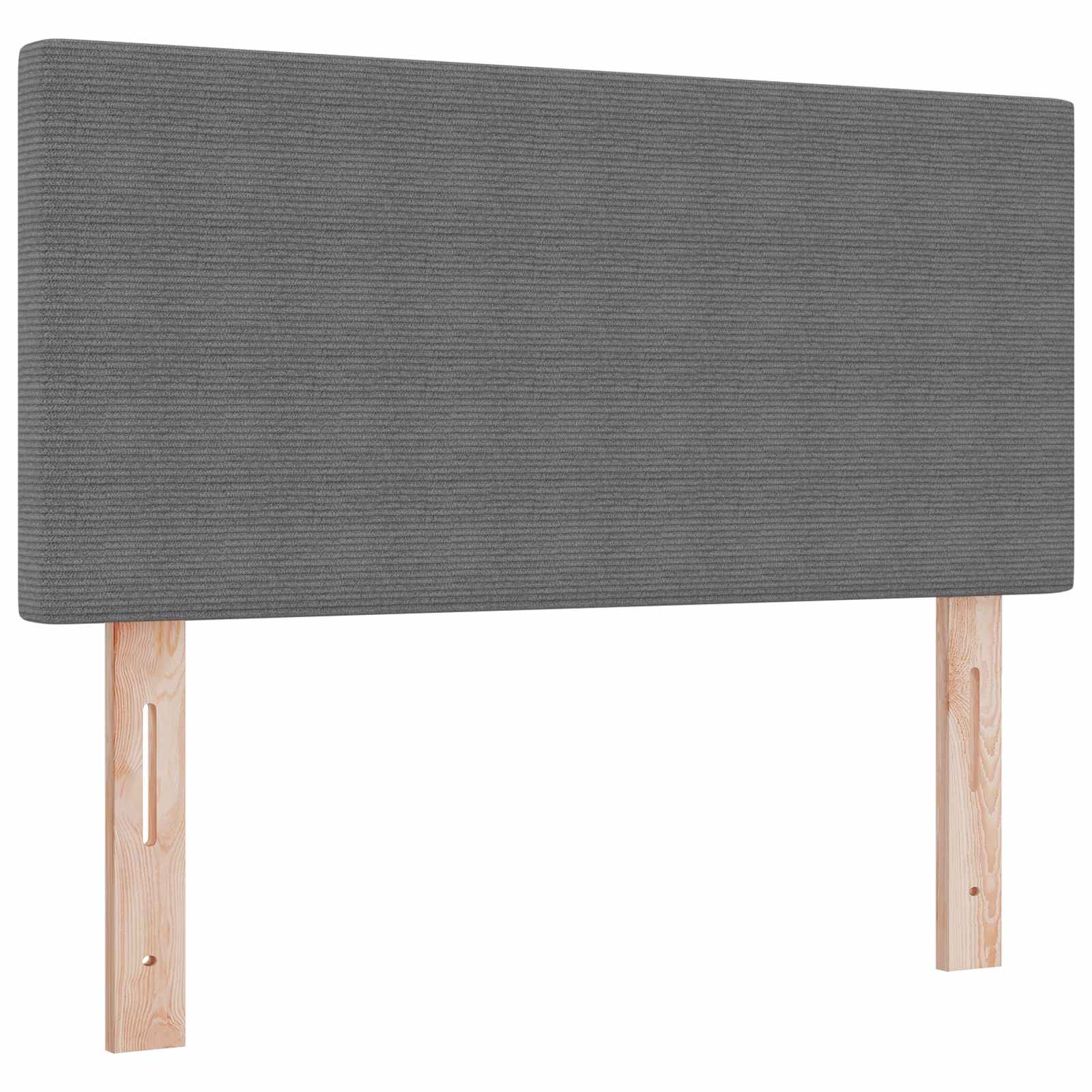 Testiera LED con testiera Grigio chiaro 80 cm Tessuto in Cords | homemem39
