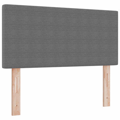 Testiera LED con testiera Grigio chiaro 80 cm Tessuto in Cords | homemem39