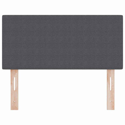 Testiera LED con testiera Grigio scuro 80 cm Poliestere