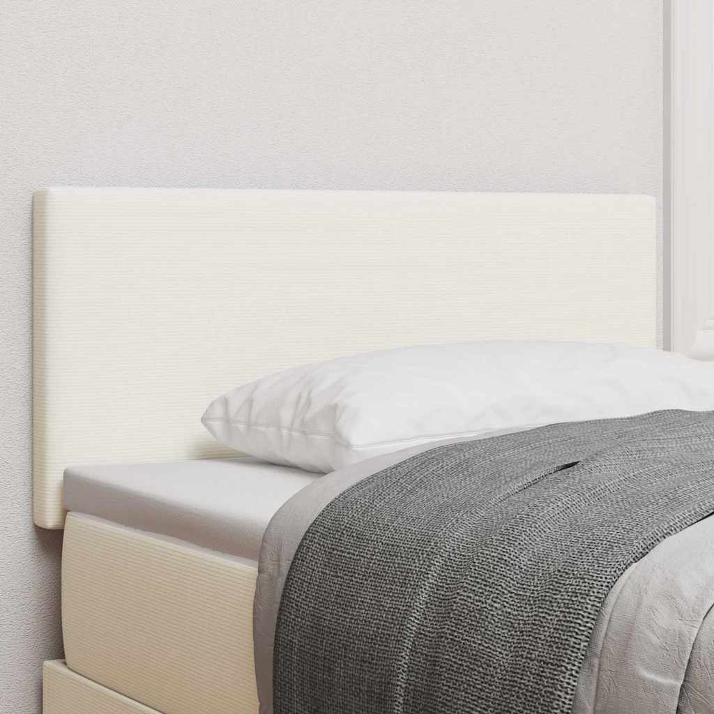 Testiera LED con strisce LED Crema 100 cm Tessuto in Cords | homemem39