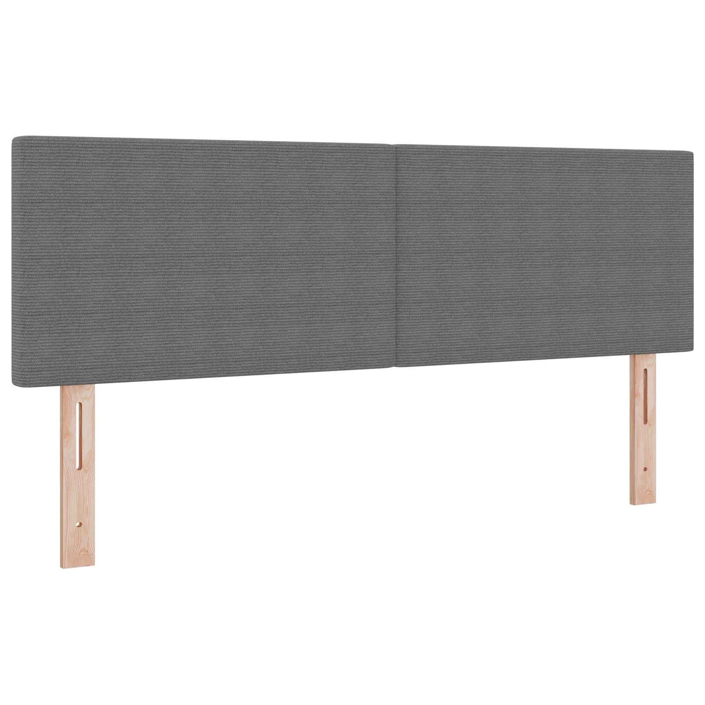 Testiera LED con testiera Grigio chiaro 144 cm Tessuto in Cords
