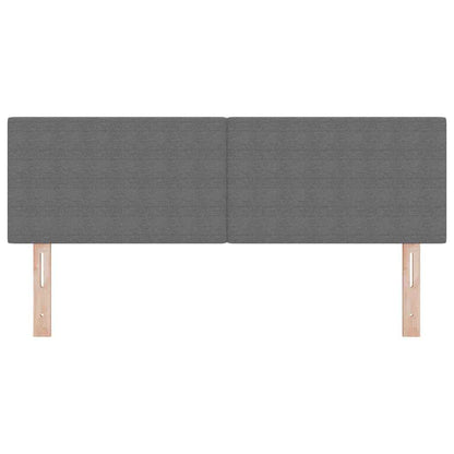 Testiera LED con testiera Grigio chiaro 144 cm Tessuto in Cords | homemem39