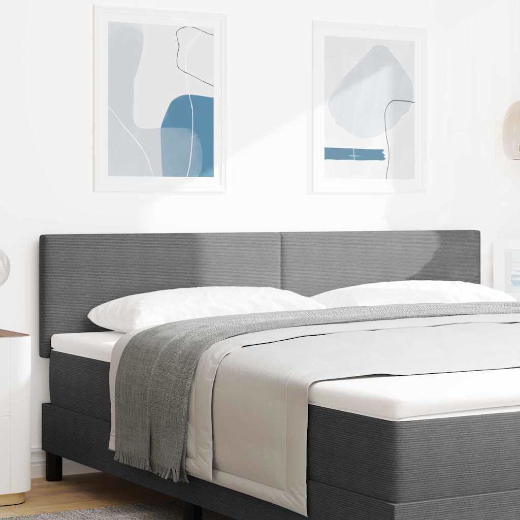Testiera LED con testiera Grigio chiaro 180 cm Tessuto in Cords | homemem39