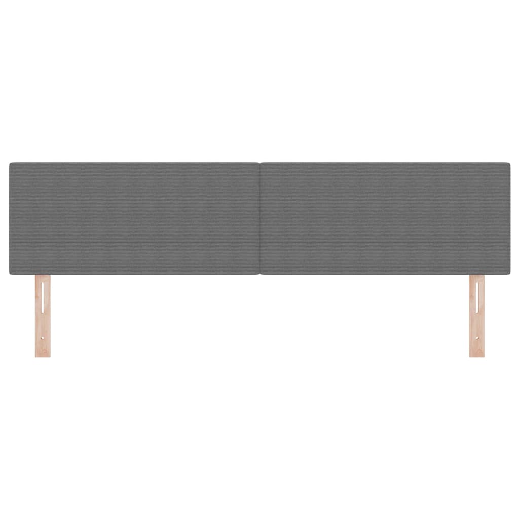 Testiera LED con testiera Grigio chiaro 180 cm Tessuto in Cords | homemem39
