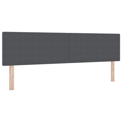 Testiera LED con testiera Grigio scuro 180 cm Tessuto in Cords | homemem39