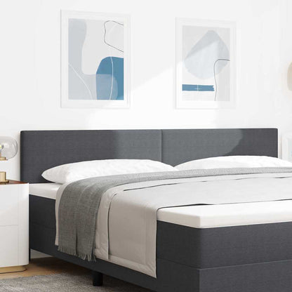 Testiera LED con testiera Grigio scuro 200 cm Tessuto in Cords | homemem39